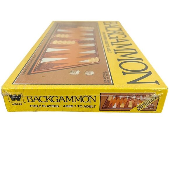 Vintage 1981 Whitman Backgammon Board Game NEW Factory Sealed 4832-22 - Picture 8 of 9